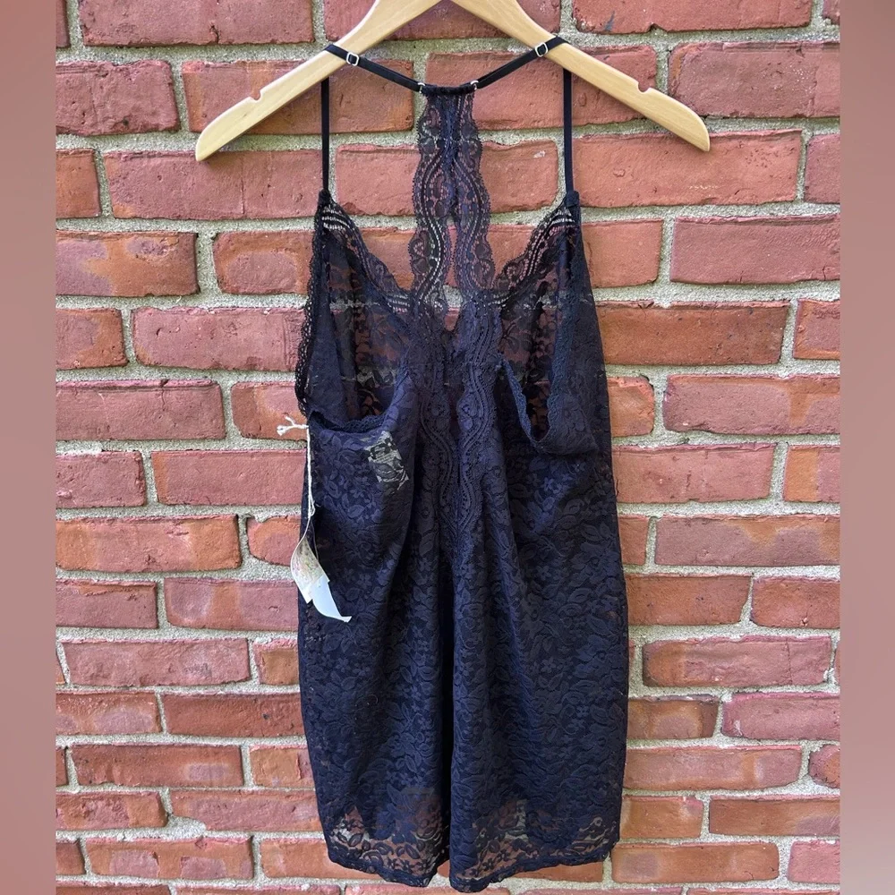 In Bloom by Jonquil Black Lace Slip